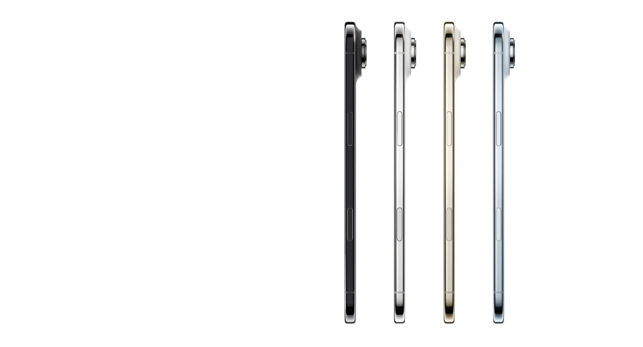 Apple iPhone 17 Air cores Azul-céu Dourado-claro Branco-nuvem Preto-espacial Intecstore