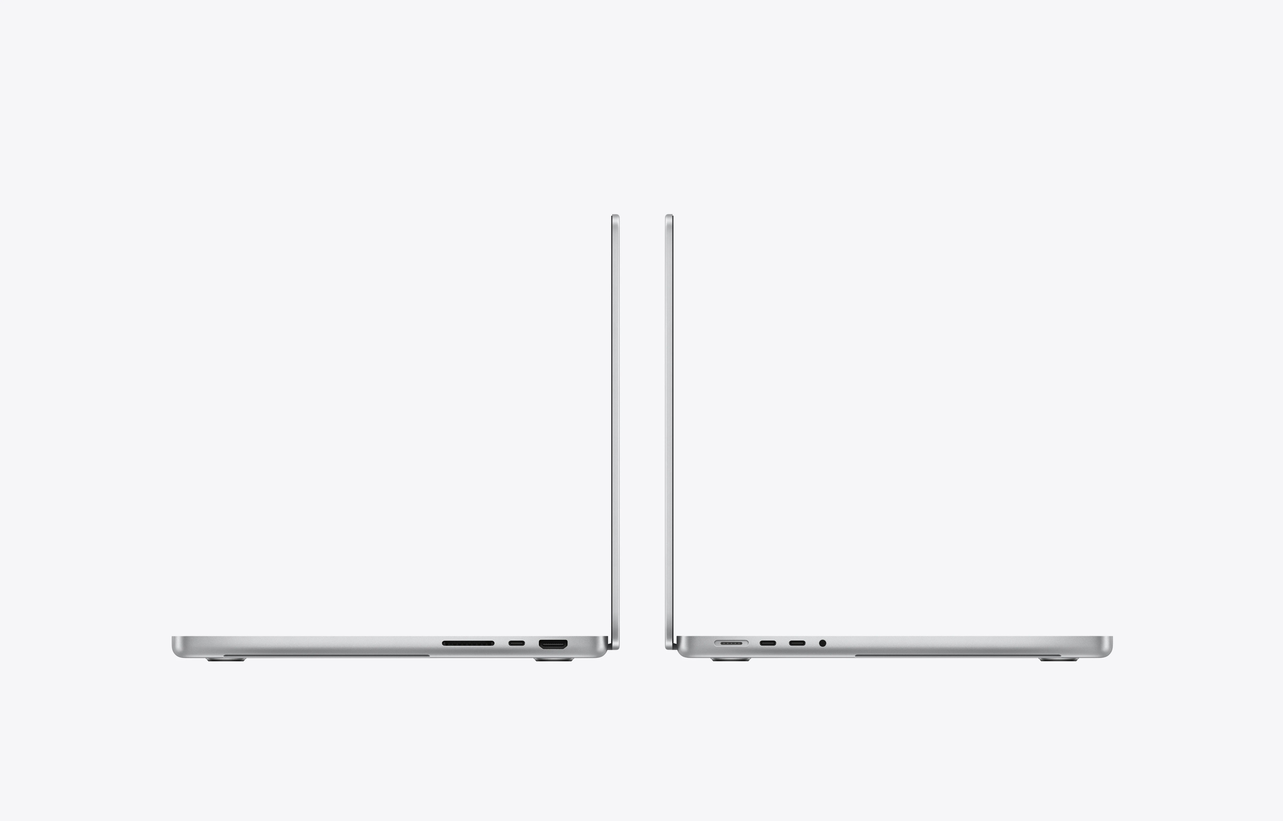Apple MacBook Pro 14 M5 Prateado vista lateral Intecstore